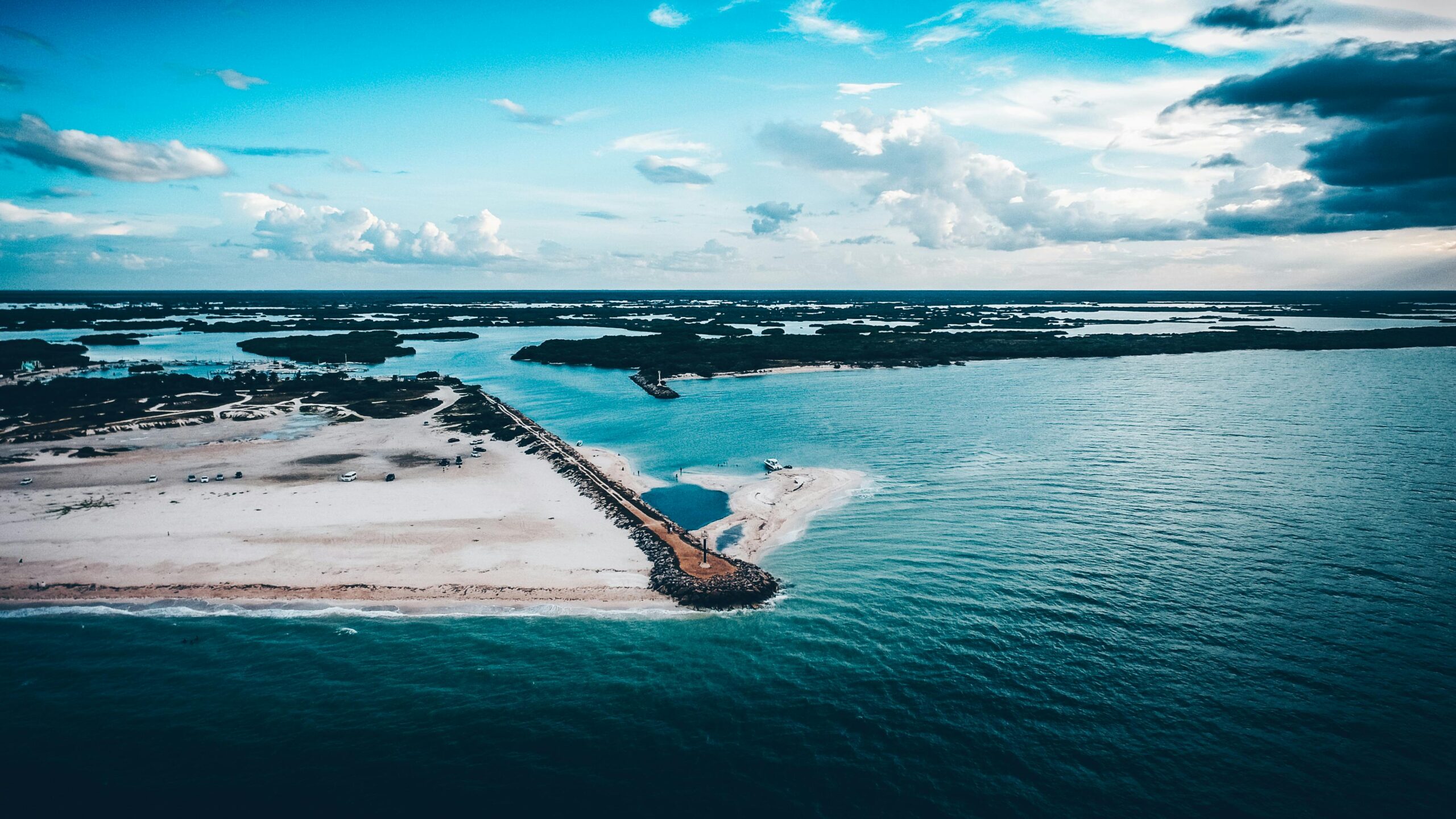 Flächenblick Auf Die Insel